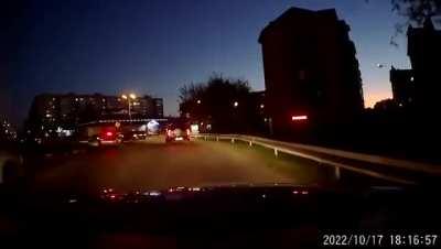 Ru pov: The SU-34 crash in Eysk, Russia, from a few days ago, caught on dashcam