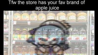 comet comes crashing into the apple juice store