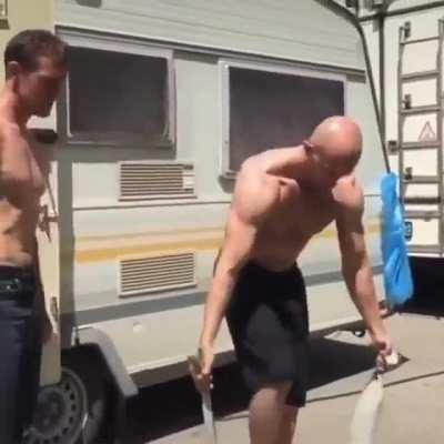 In Russia no man cry