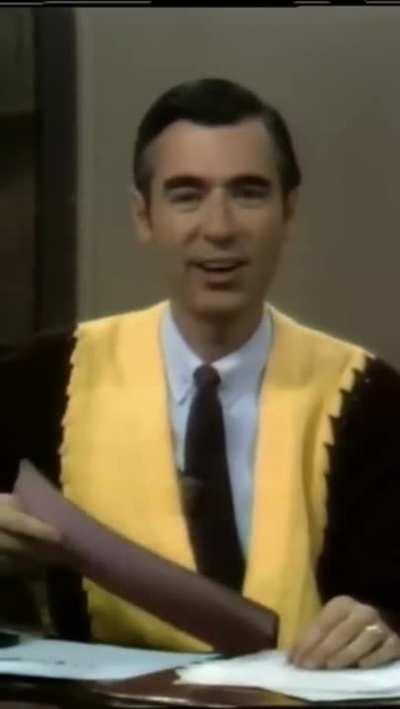 Not gonna find any Bud Light in Fred Rodgers house.