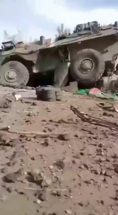 ua pov: Robotino. Ukrainian troops shown in action, including a Grad barrage