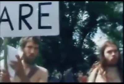 Rare footage of Boris Johnson at nudist protest emerges from early 2000s