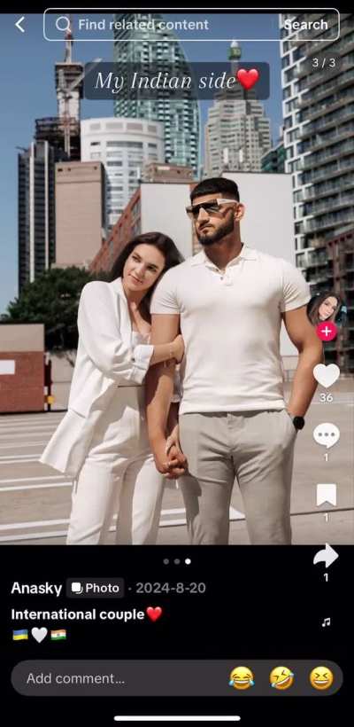 Ukrainian women loves her Indian boyfriend IMWF                  🇮🇳 🇺🇦