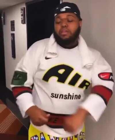 me outside of bruces front door when i see dana pull into the driveway