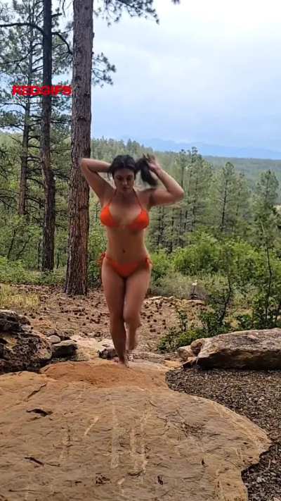 1 in 3 people fantasize about getting wild in the woods… Wanna go for a walk? 😈