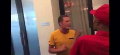 Racist gets his ass beat for using the K word