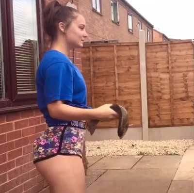 Glasses Katie had a BUBBLE