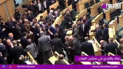 Classic Jordanian parliament fistfight, they're finally getting back to productivity