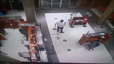 Security Guard attends a Ghost in Argentina