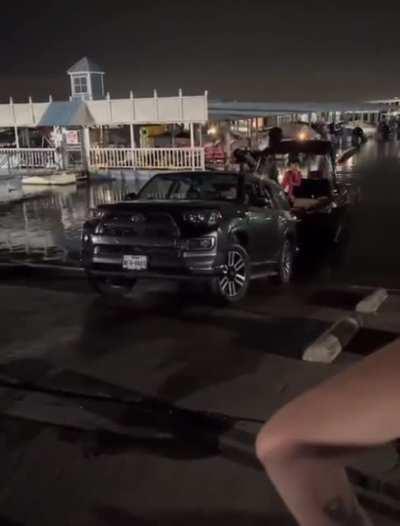 I think he needs a bigger truck.