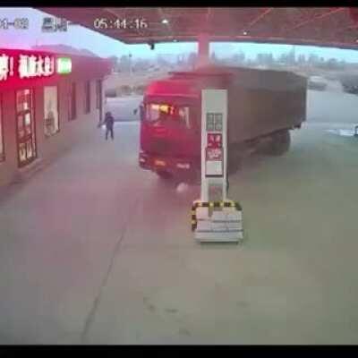 Don't worry. The spray is just gasoline.