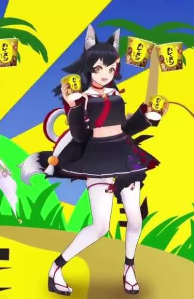 Mio dancing with curry, stabilized and properly looped