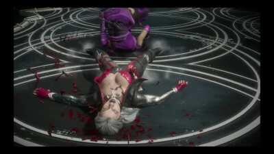 Mileena's Stabbyscotch move, in slow motion