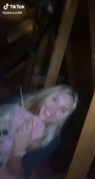 Having some of the forbidden cotton candy