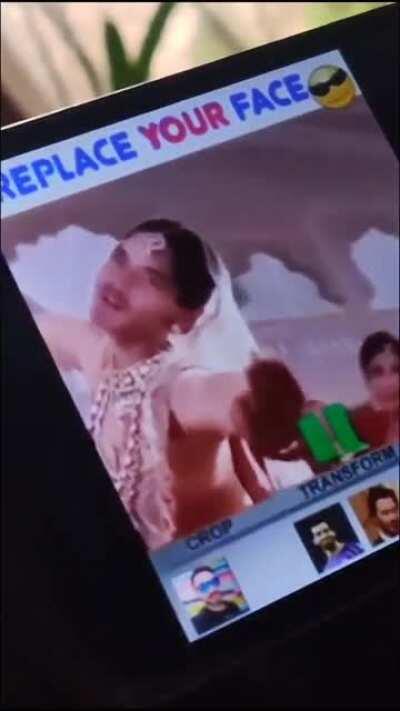 Ad on my mother's phone