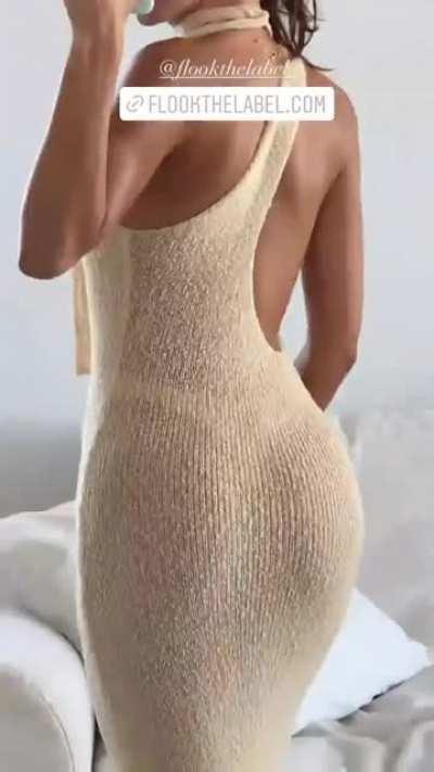 Issy Mathers- see-thru dress