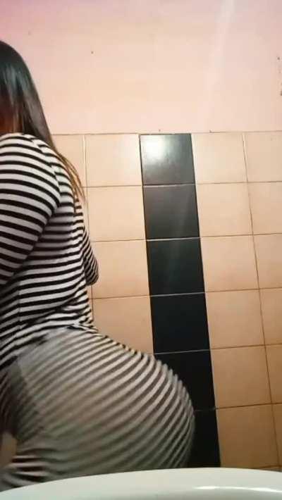 Cutie in a striped dress