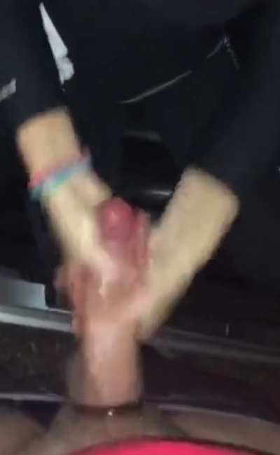 Friend's gf finishing me off with her hands during a house party 