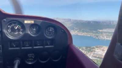 Kratka snimka Splita kad sam sa Cessnom letio preko njega