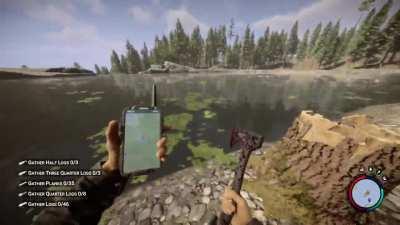 this is what happens when you cut down a tree and it falls to a lake