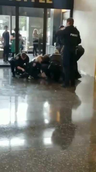 This young man was having a seizure and trying to let the cops know.