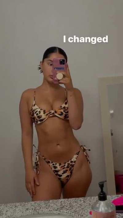 Animal Print Bikini Boomerang