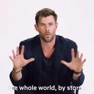 Thank you, Daddy Hemsworth!