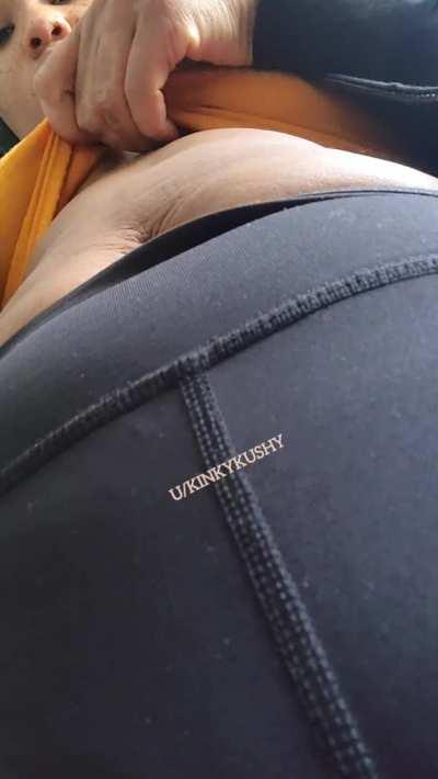 Want to stick something between my little tits?