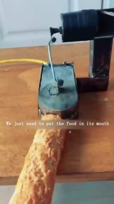 Automatic Chewing Aid - the design is very human, very easy to use