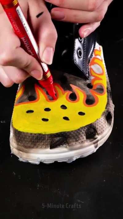 A waste of perfectly good shoes.