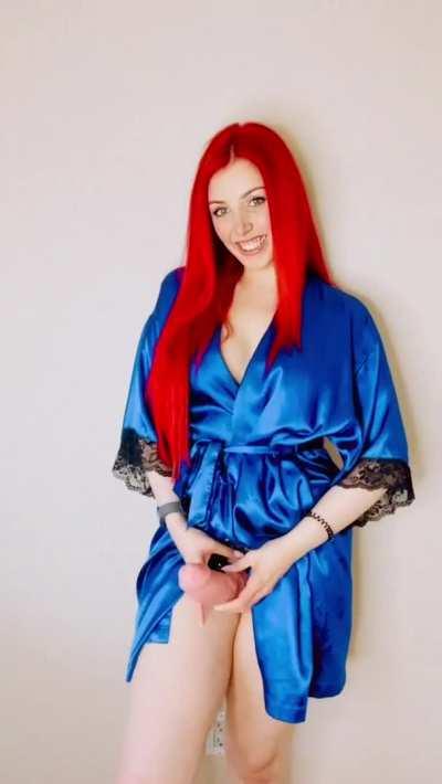 When I open the robe, you better open up that slutty little mouth 👄