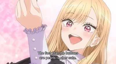 I love the enthusiasm in her voice when she says Gojo-kun [My Dress-Up Darling]