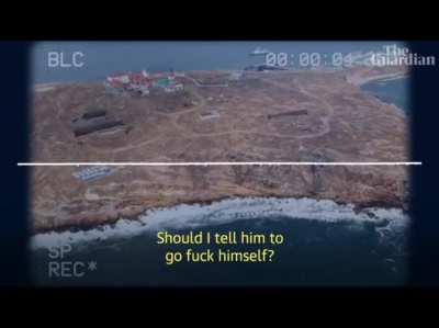 Chad Ukrainian Guards fell Russian Warship to fuck off