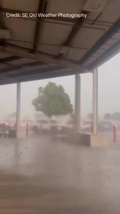 Queensland, Australia - 26 October 2025 - Strong storm impacted coastal areas