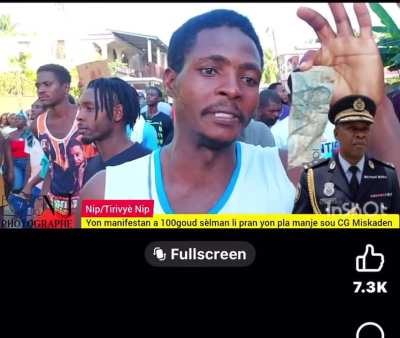 Haitians in Haiti declared they want Muscadin as next president