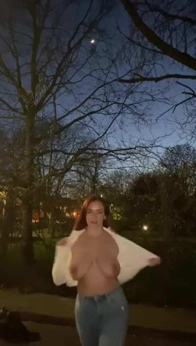 My first public BTYT! was very nervous with all the cars around 😅