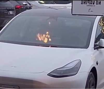 Me: I just bought an electric car loaded wth features. She: Does it come wth a fireplace? Me: No Why? 🤣 ~S~