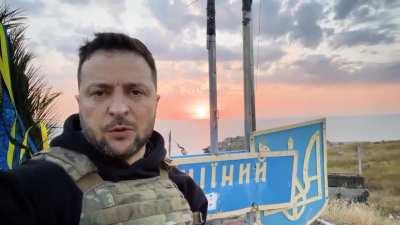 Zelensky visited Snake Island on the 500th day of the full-scale war