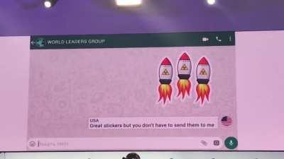 Презентация президента Украины на конференции мировых лидеров