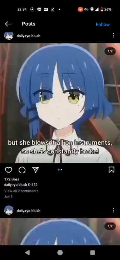 i found a ryo fan on Instagram 