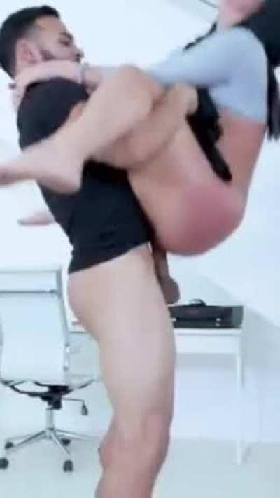 Hardcore standing carry fuck