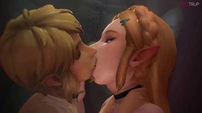 Link and Zelda sharing Ganon Cock (Fugtrup) [The Legend of Zelda]