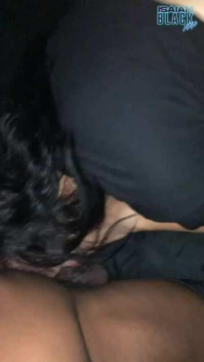 This Hot Brunette wanted to feel me in the back of her throat 👅