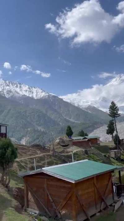 View from my cabin in Fairy Meadows, Pakistan
