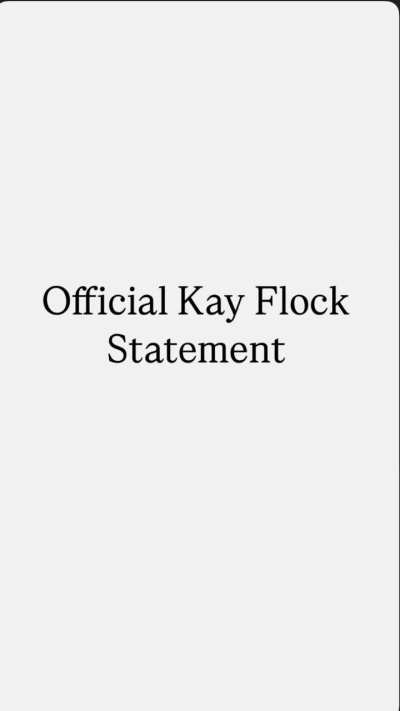 Kay flock official statement after trial