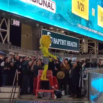 Jaxson with the victory splash!