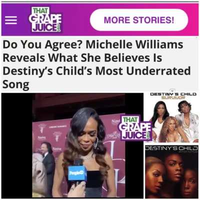 Michelle William's underrated Destiny's Child song