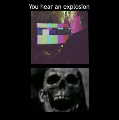 Hearing an explosion while playing minecraft