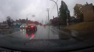 “It’s pouring rain out and imma just send it, what could possibly go wrong?”