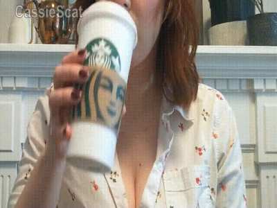 Squirmy, Caffeinated Teacher Desperately Messes Her Hose [F] [GIF]